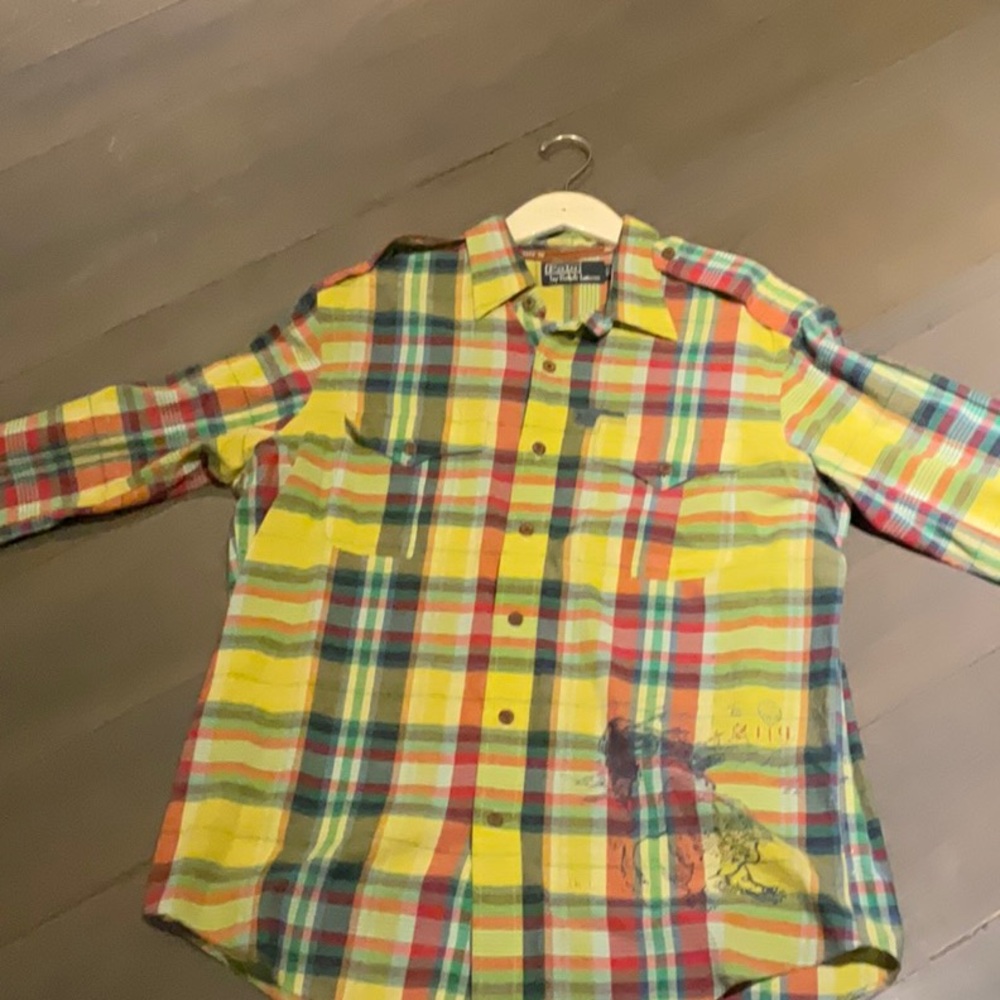 Polo by Ralph Lauren Red and Yellow Polo Shirt